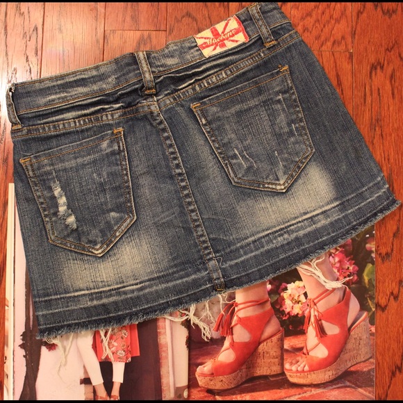 MACHINE JEANS MINI DENIM SKIRT - Picture 2 of 2