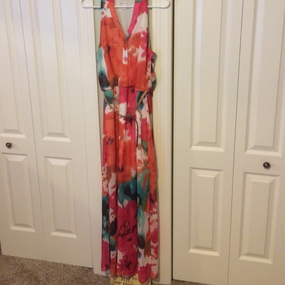 Bisou Bisou floral print maxi dress Worn once 4