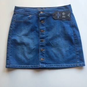 Brand new Denim High Waist Skirt Buttons