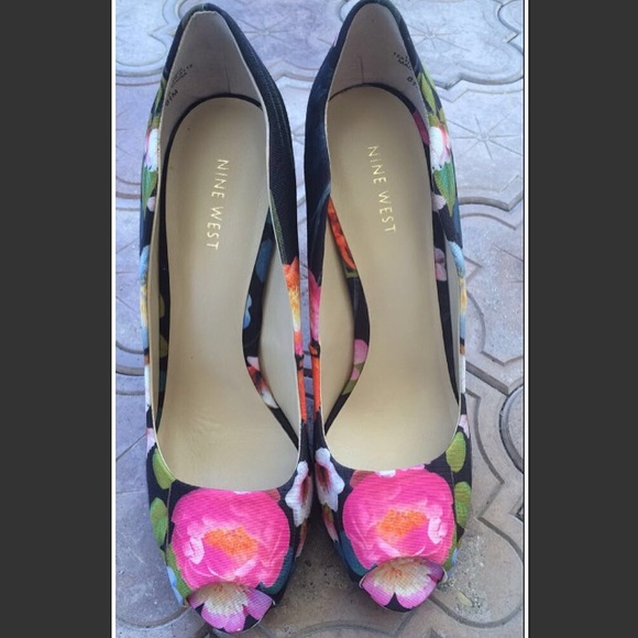 Floral Nine West Heels