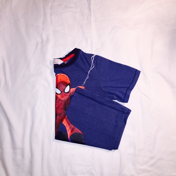 blue stripes shirt spider man good condition - Picture 3 of 3