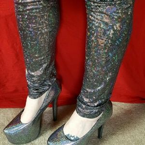 ASOS Holographic Leggings size 14