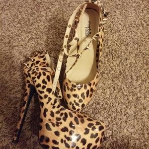Cheetah print heels