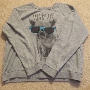 'WADDUP' Dog F21 Sweatshirt