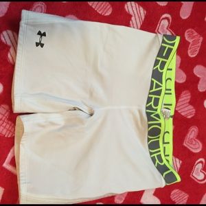 White Under Armor Softball Sliding Shorts