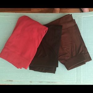 3 Pairs of thick full length leggings