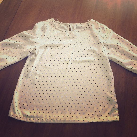 Polka dot heart top