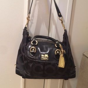 Coach Madison Op Art Bag in Black