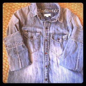 Madewell Chambray shirt XS