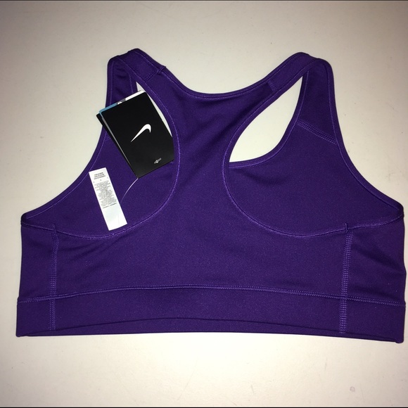 Nike Sports Bra NWT dri-fit Purple Large - Picture 3 of 3