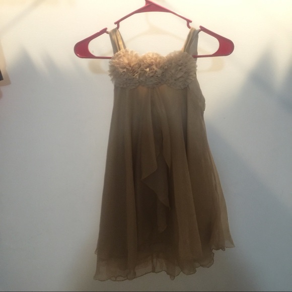 Beautiful Gold chiffon dress
