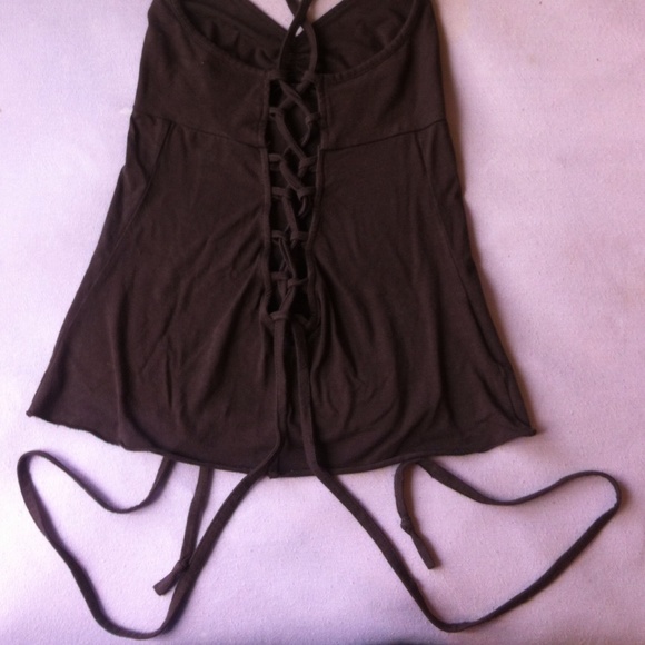 Mahadevi brown tank top, bamboo and organic cotton - Picture 4 of 4