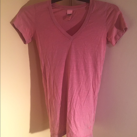 xsmall salmon pink PINK vneck