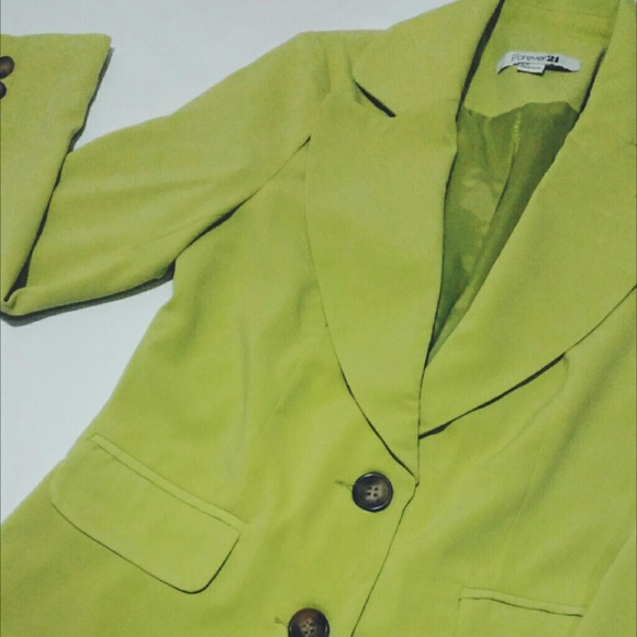 Forever 21 Lime Green Blazer