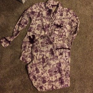 Victoria's Secret fireside flannel pajamas M