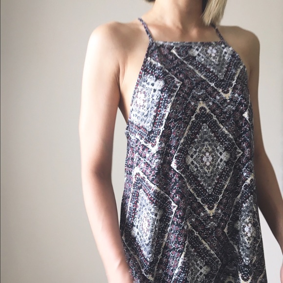 ✳️Boho Lux halter racer lace up dress - Picture 3 of 4