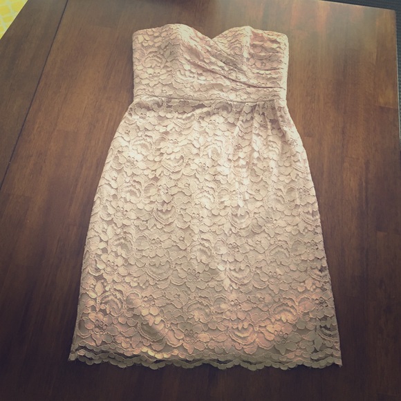 Blush bridesmaid dress