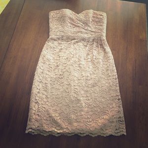 Blush bridesmaid dress