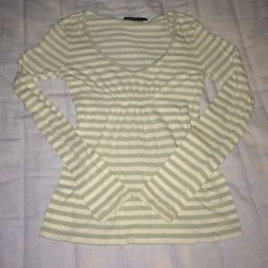 Long sleeve striped blouse