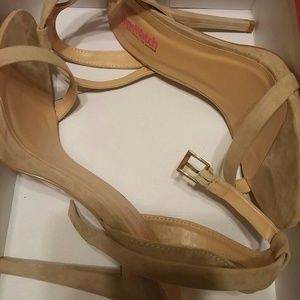 Nude Suade Heels