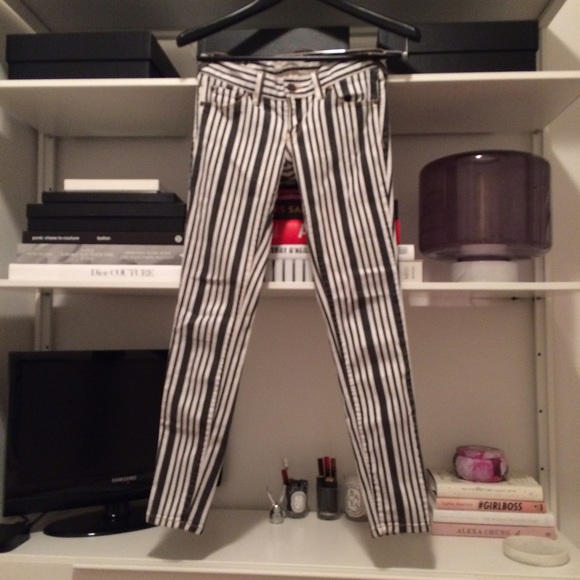 Free People Striped Jean
