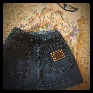 FLASH SALE!!! Adorable Toddler D&G skirt/tank