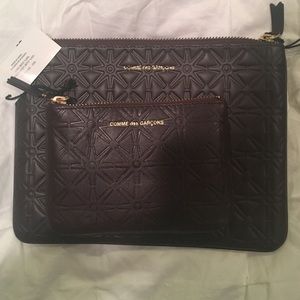 COMME des GARÇONS zip-up pouch and wallet!