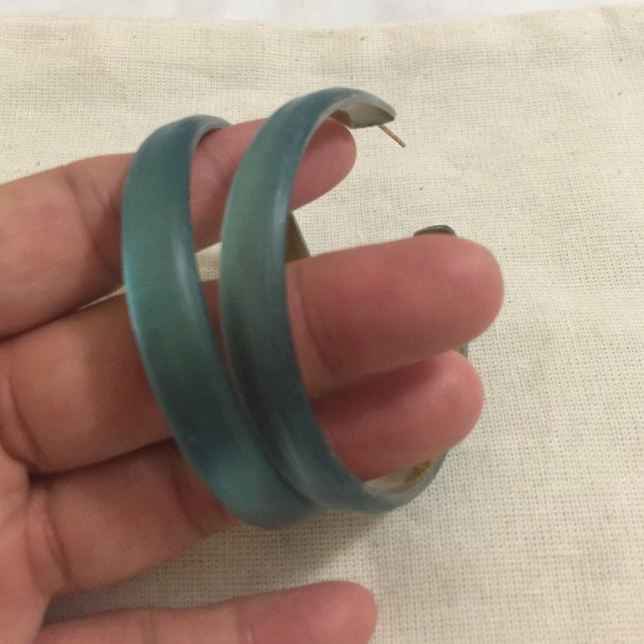 Authentic Alexis Bittar Large Hoop Earrings