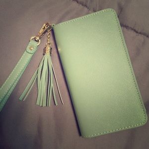 Francesca's Teal Wristlet