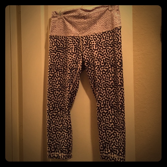 Lululemon wunder under crop (roll down/high rise)