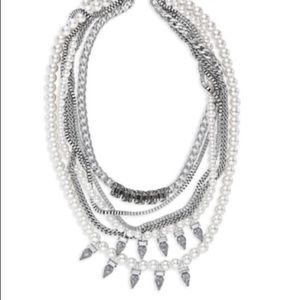 Chloe and Isabel Pearl and Spike Necklace