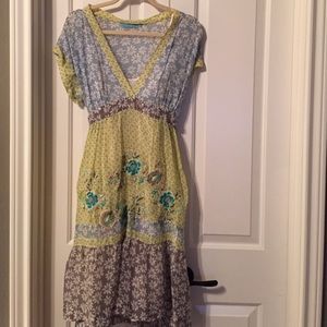 Johnny Was || Embroidered Dress Sz M