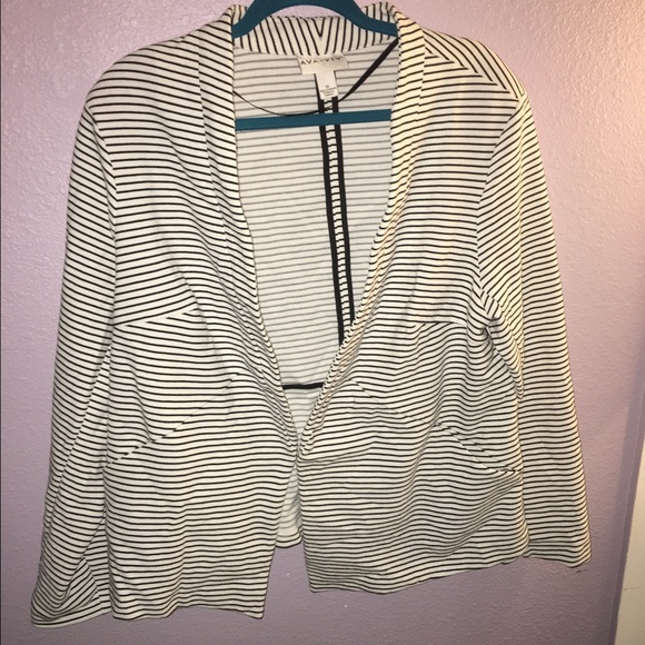 Ava & Viv Striped Blazer