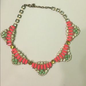 A multicolored statement necklace