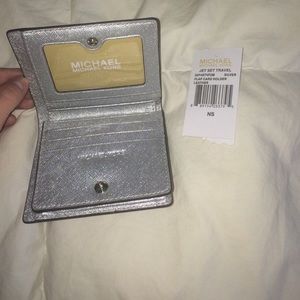 Michael Kors silver wallet! Brand new with tags!