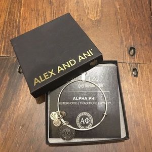 Alex and Ani Alpha Phi charm bracelet