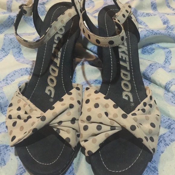 Polka Dot Wedge Size 8 - Picture 1 of 3