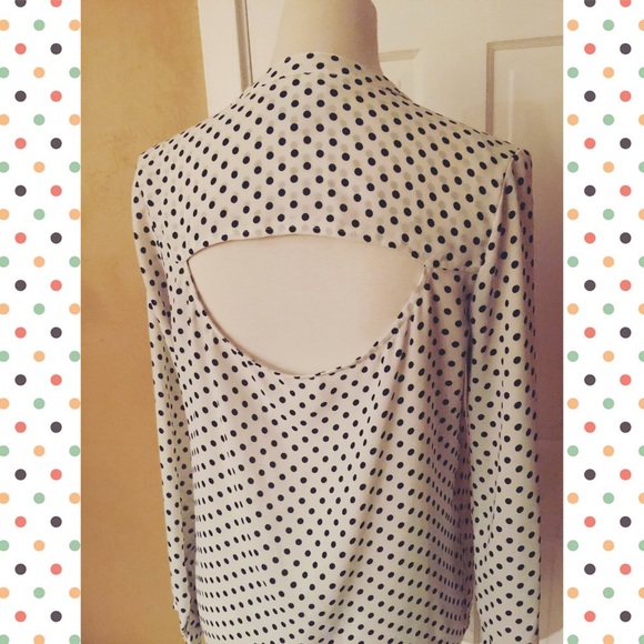 Polka dot open back top PJK Patterson J. Kincaid - Picture 4 of 4