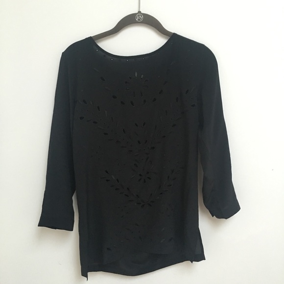 Tunic laser cut out detail top