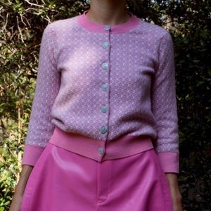 CHANEL CASHMERE PATTERNED CARDIGAN