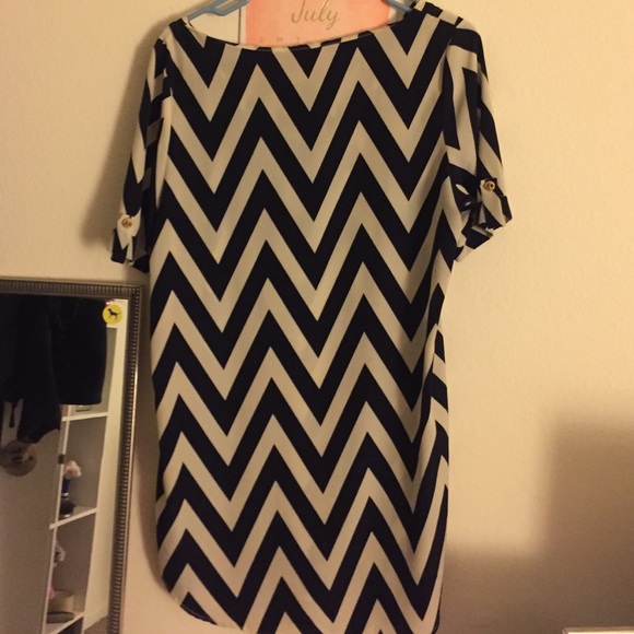 Chevron shift dress