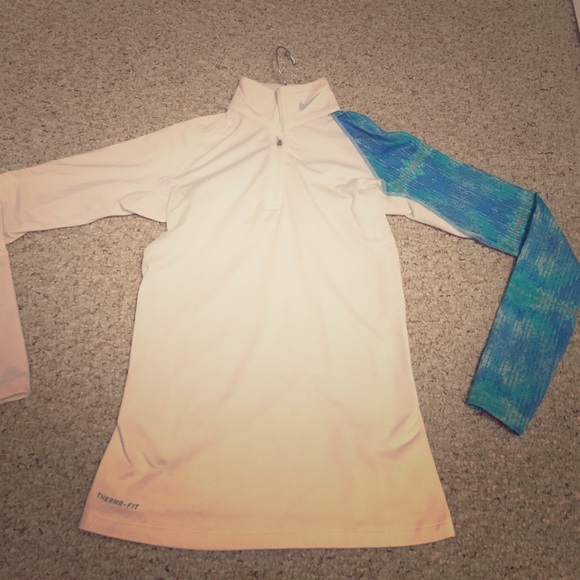 RARE Nike pro combat quarter zip long sleeve