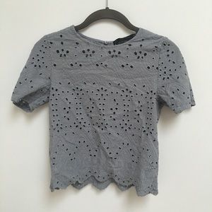 Laser cut crop top