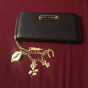 Betsey Johnson charm bracelet wristlet wallet