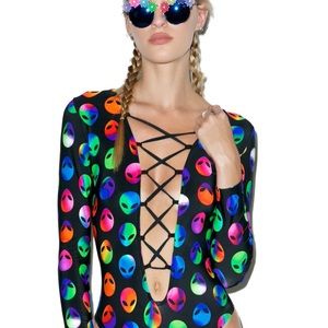 Dolls Kill Alien bodysuit