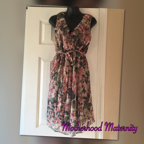 Floral Sheath Overlay Dress - Picture 1 of 4