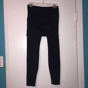 leggings with mesh skirt