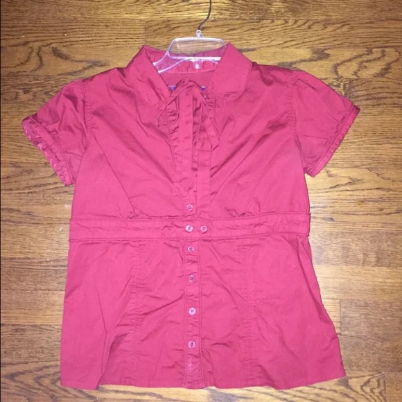 Brick red Jack by BB Dakota Button blouse size L
