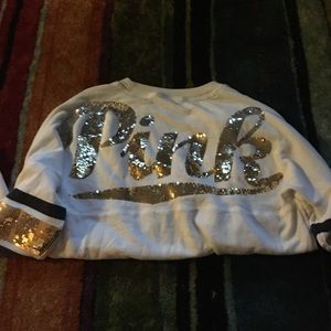 Vs pink bling crew shirt TRADE