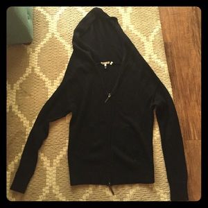 Vince Black Hooded Cardigan